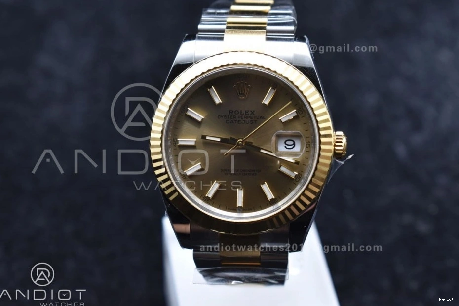 Dial Best 1:1 904L YG YG DateJust on Edition Steel Oyster 41 SS 126333 Clean Stick Bracelet VR3235 0411